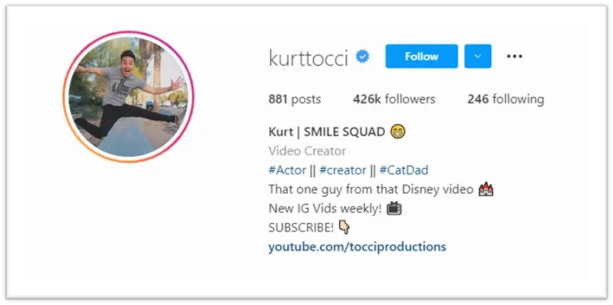 add humor to instagram bio