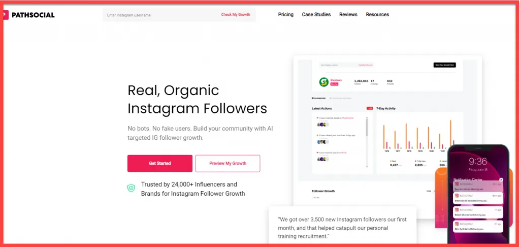Path Social homepage