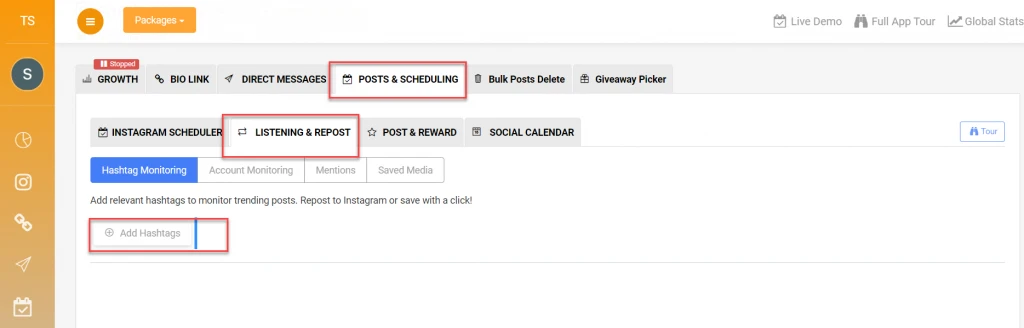 Access Instagram accounts