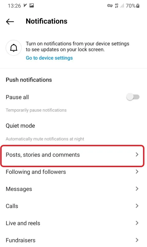 Instagram comments likes