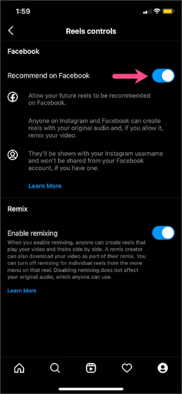 press recommend on facebook