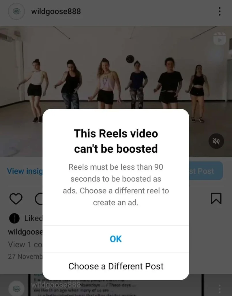 Reels with less than 90 sec