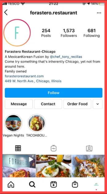 add call to actions to instagram bio