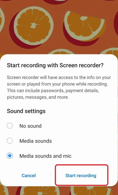 screen recording