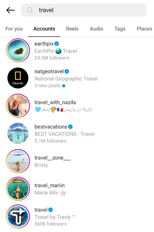 Username optimization on Instagram