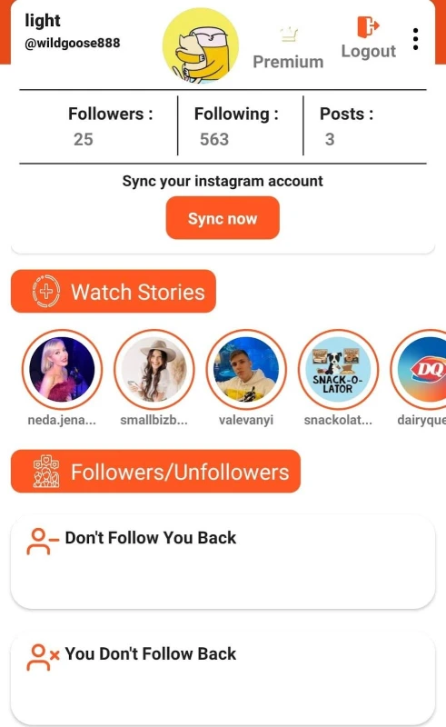 Followers & Unfollowers (Followers tracker)