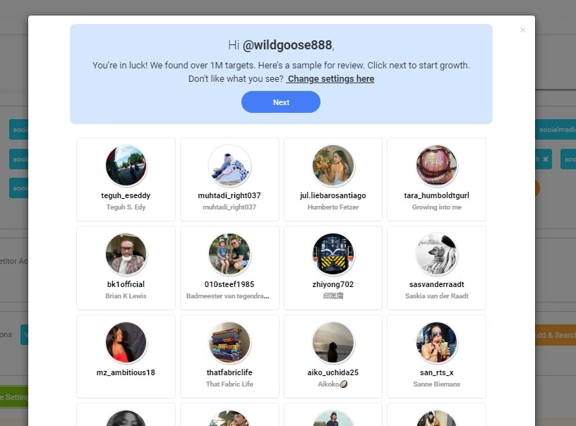 finding targeted followers on Instagram