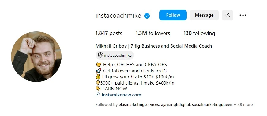 optimize your Instagram profile