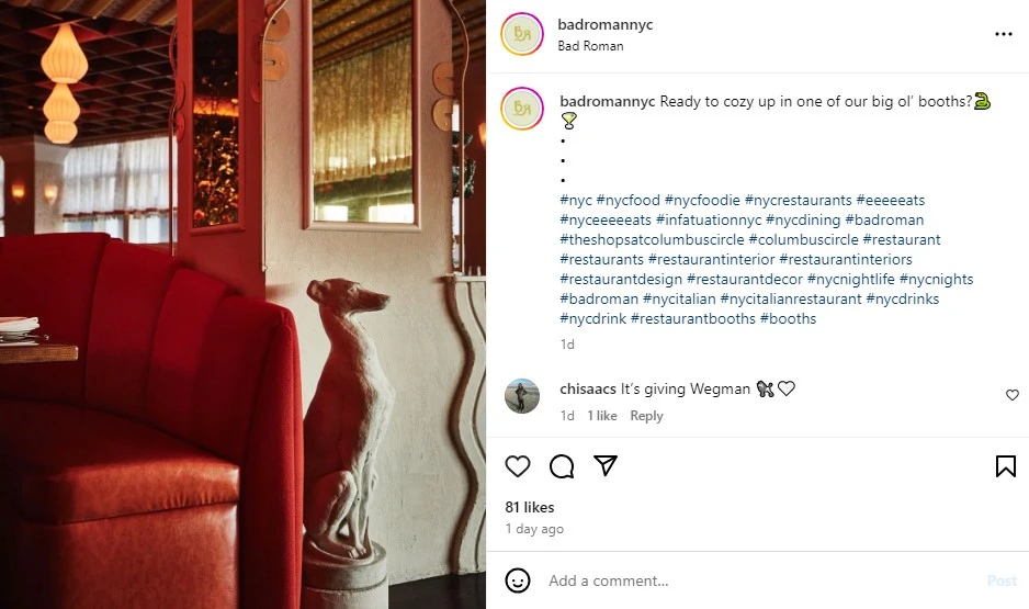 captions for restaurant IGs tips