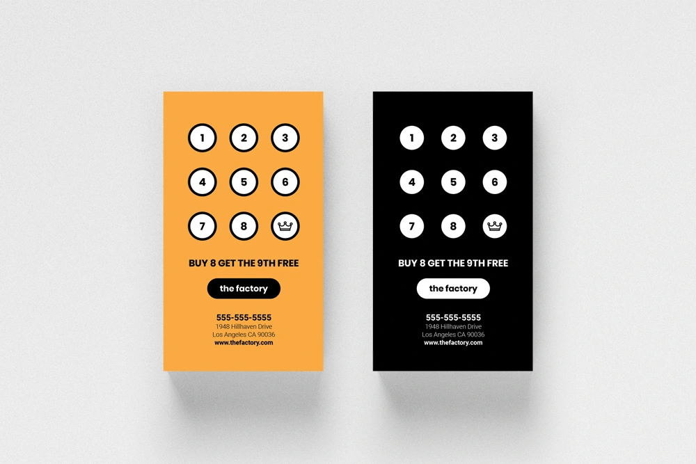 loyalty program cards