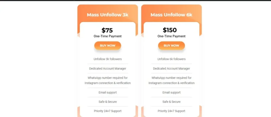 AiGrow mass unfollow plans