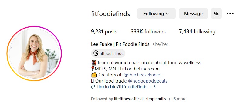 Insta bio for girl chefs