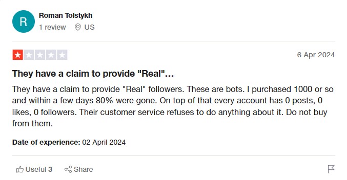 free followers trials feedback