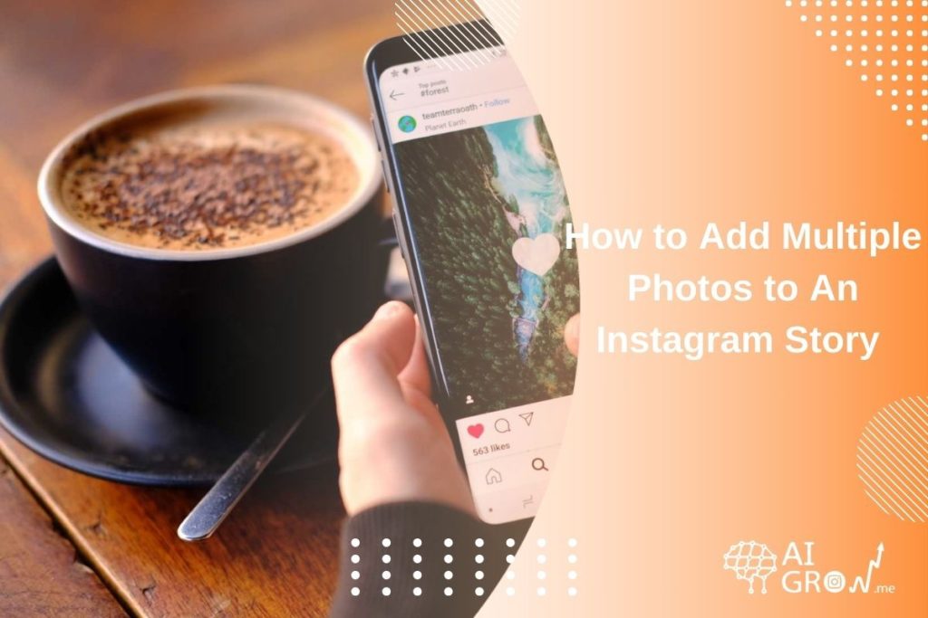how to add multiple photos to IG story