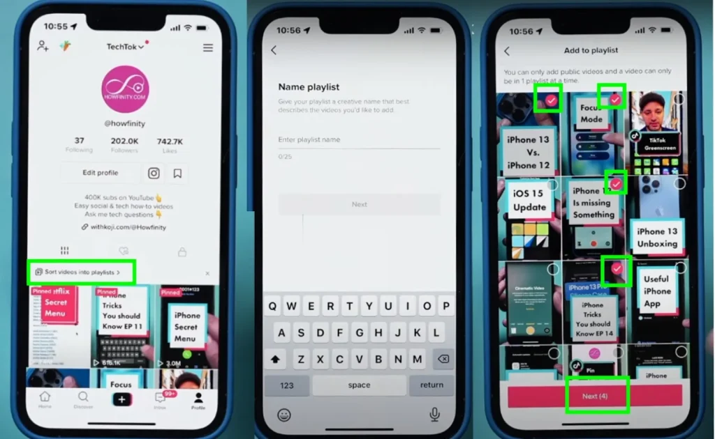 how to make a playlist on tiktok