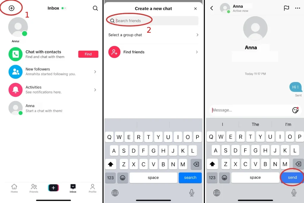 How to message someone on tiktok