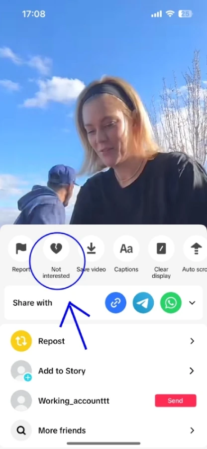 Select ‘Not Interested’ for Content You Don’t Like